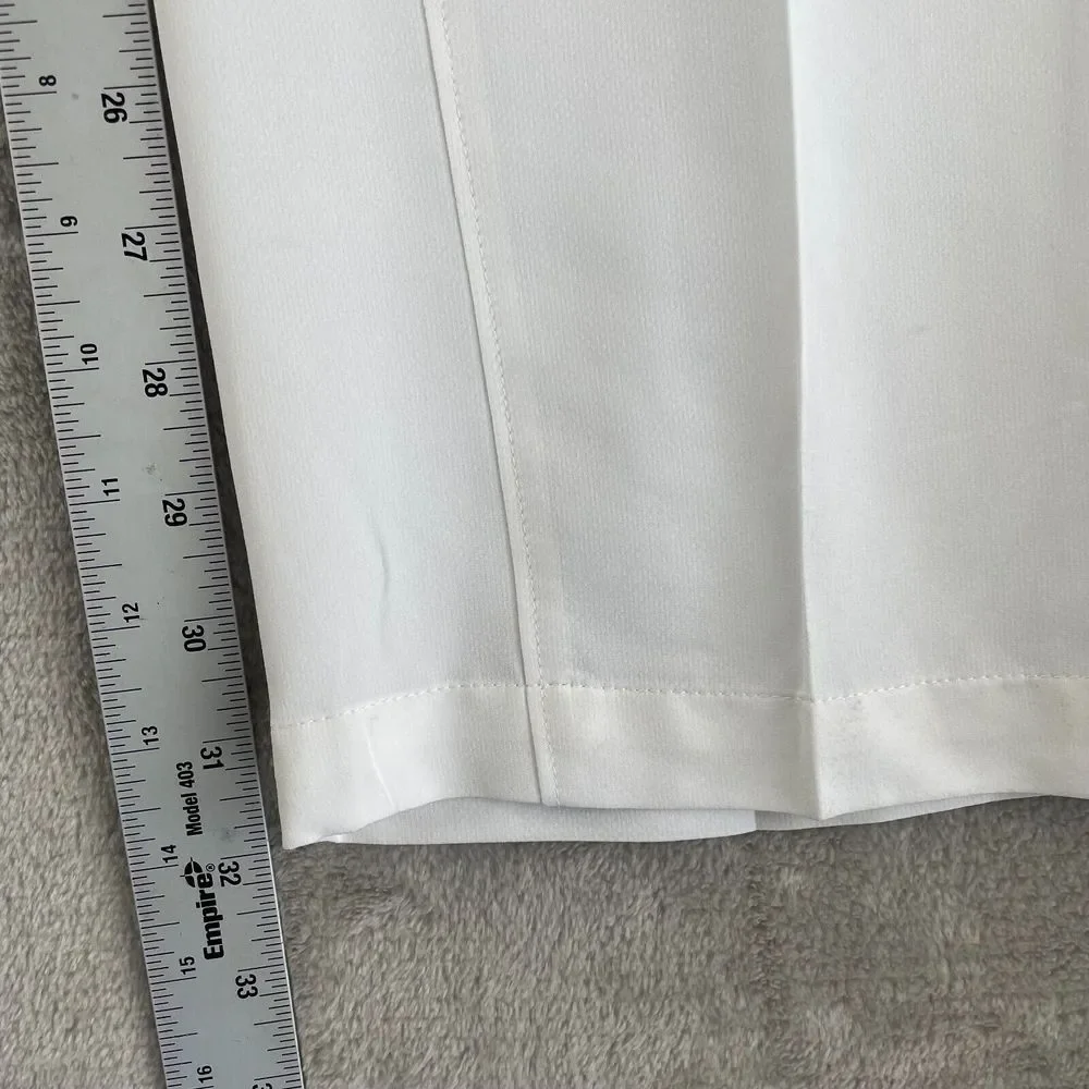 Nike Flex Hybrid Pants Men 38x32‎ White Performance Golf Straight Fit Vents